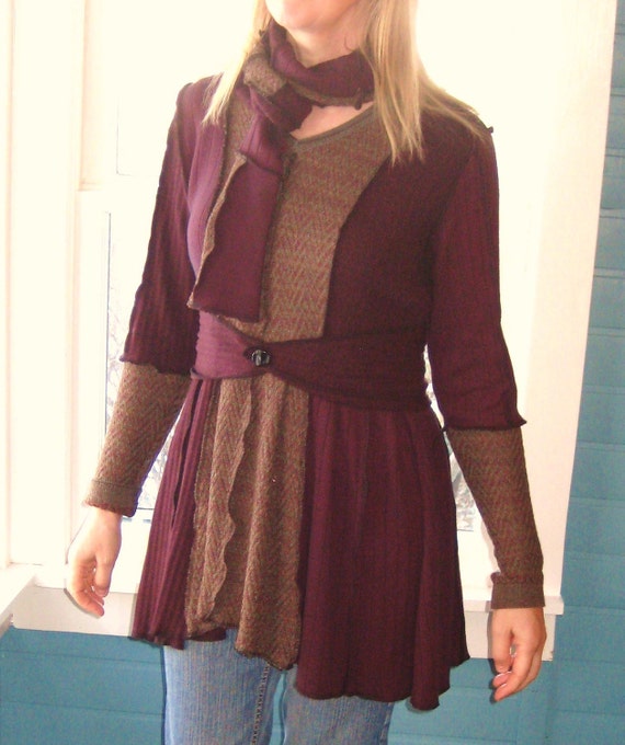 tunic sweater with belt
