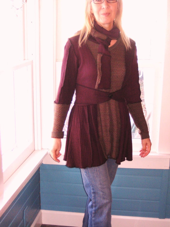 tunic sweater with belt