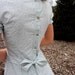 Lovely soft green and white floral princess vintage-styled handmade dress, size small