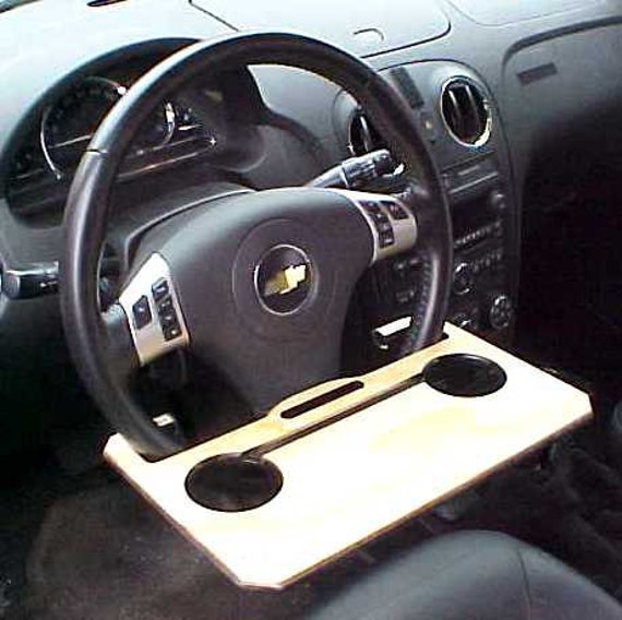 Items similar to Car iPad Stand / Laptop Desk / Steering Wheel Table on