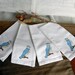 Cute Set of Four Cloth Bluejay Napkins