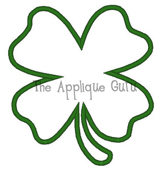 Shamrock Applique Machine Embroidery Design