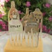 Antique CHEESE MARKER Forks - 5 Vintage Silverplate Forks Made for Cheese ID - Bleu, Brie, Colby, Gouda & Swiss - Adorable Gift