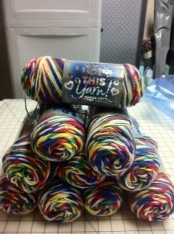 I love this yarn color crayons ombre lot of 10