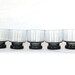 Smoked Glass Cocktail Glasses, Tumblers, Vintage, Retro, Mad Men, Grey, Set of 5