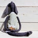 Unique handmade crochet toy.Mother day.Grey rabbit Joanna.Israel