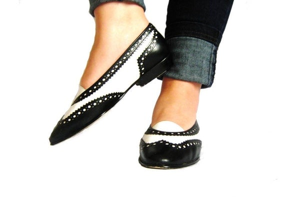blue and white flat shoes