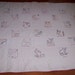 REDUCED Unusual Old Embroidered Pictorial Bible Theme Quilt 64 x 84