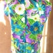 ORIG. VINTAGE 1960s wild floral print Hawaiian women's shirt asian cut made in Hawaii///FREE us shipping///