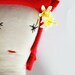 Flora the Rockabilly Ragdoll: Cloth, Sewing, Handmade from Vintage and Recycled Materials