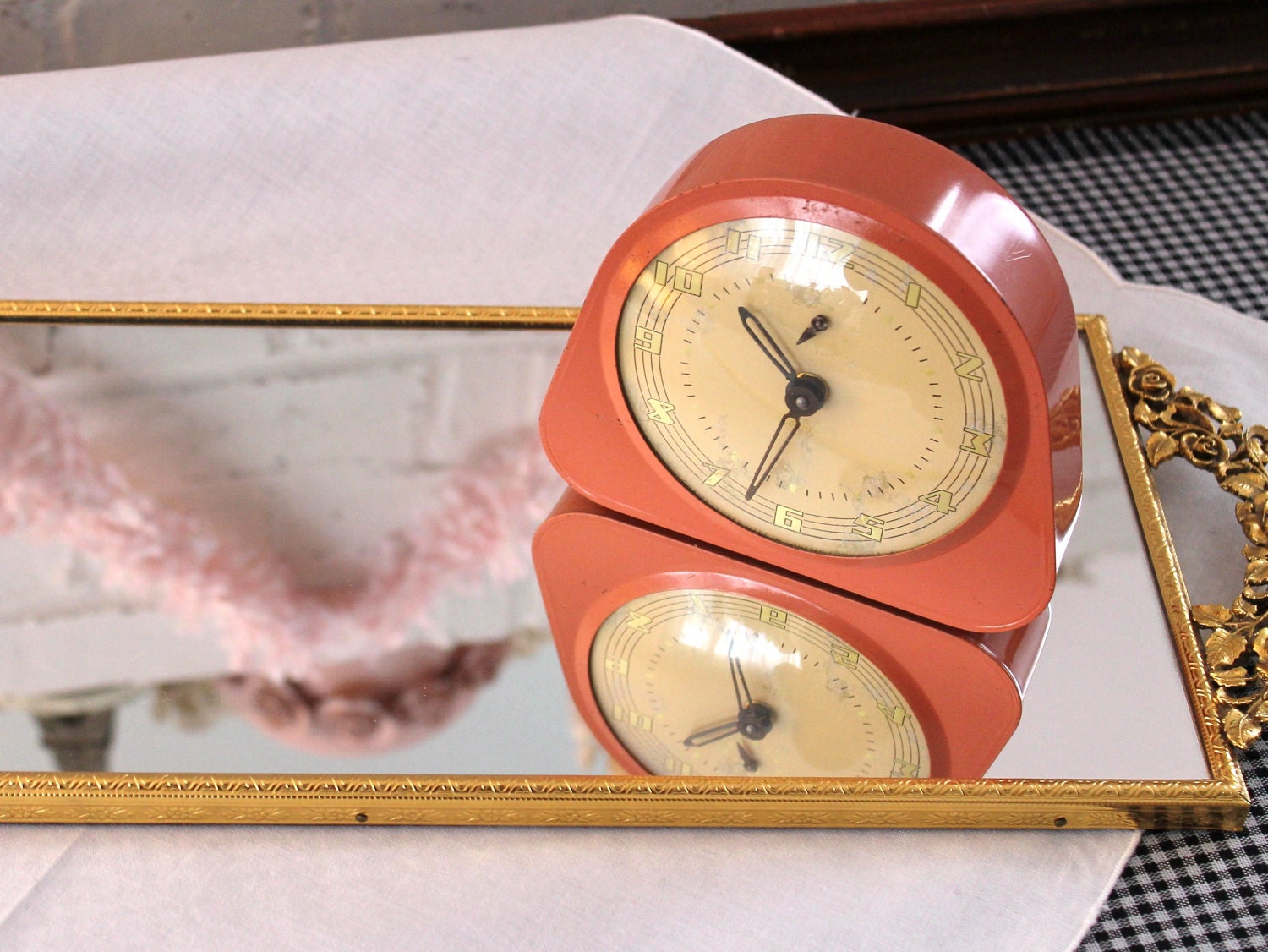 Vintage Retro Reveille Clock...WindUp Alarm by DreamCottageChic