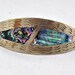 FREE SHIPPING Pony Tail Hippie Boho Pirate 1970's Antique Retro Silver Abalone vintage Mexican hair clip / beret