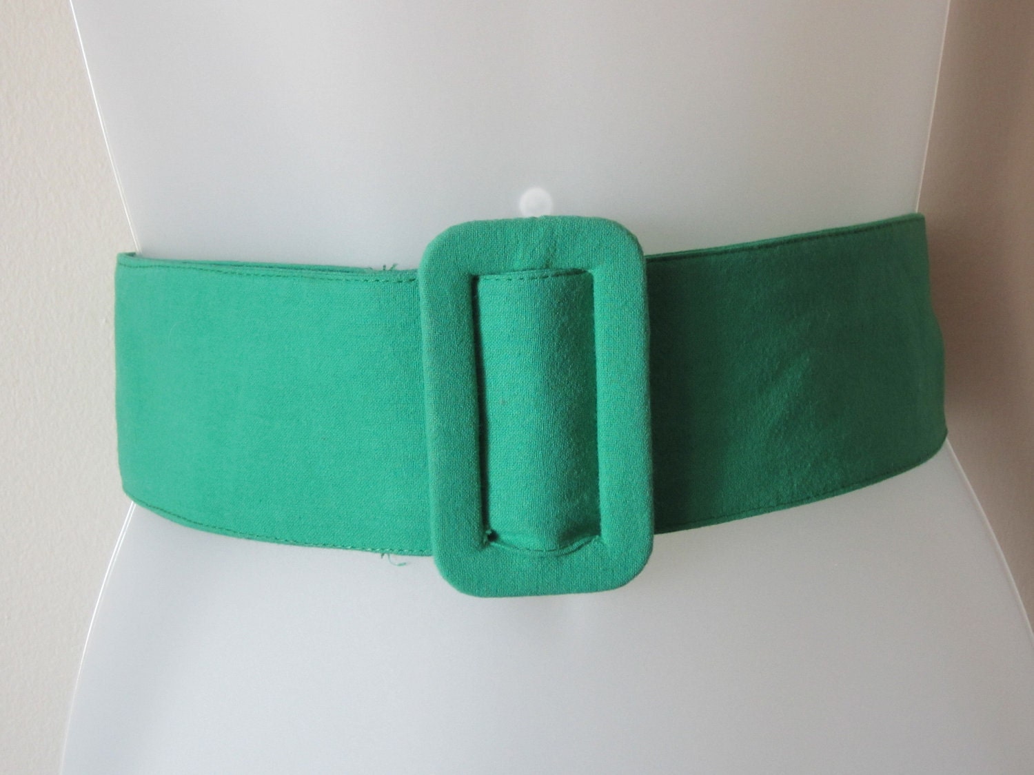 80s Wide Belt Emerald Green Belt Cinch Belt 80s Wear 80s