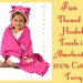 Hooded Towel SWEET KITTY FREE Embroidered Name THiCK CoTToN VELoUR Towel Girl Toddler Towel Beach Towel Bath Kitten Cat Mouse Pet TowelKid