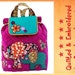ELEPHANT BOHO CHIC Boutique Quilted Girly Backpack Personalize FrEE Name Quilted Bag Handcrafted Back Pack Toddler Girl Birthday Baby Bag
