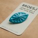 Blue Flower Brooch Pin Plastic Brooche