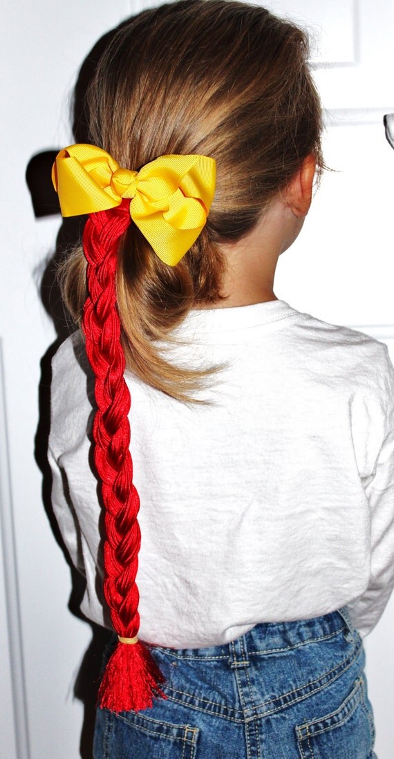 Jessie the Cowgirl 14 Braid and Hairbow Inspired by TinkyToodles