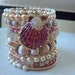 Beaded Wrap Bracelet, Pearl Bracelet, Memory Wire Bracelet, Wrap Around Bracelet, Beaded Bracelet Cuff, Stacked Bracelet