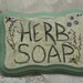Herb Soap Sign Handmade Bath Decor Shop Handcrafted Soapmaker Display Lavender Honeybee Distressed Cottage Chic