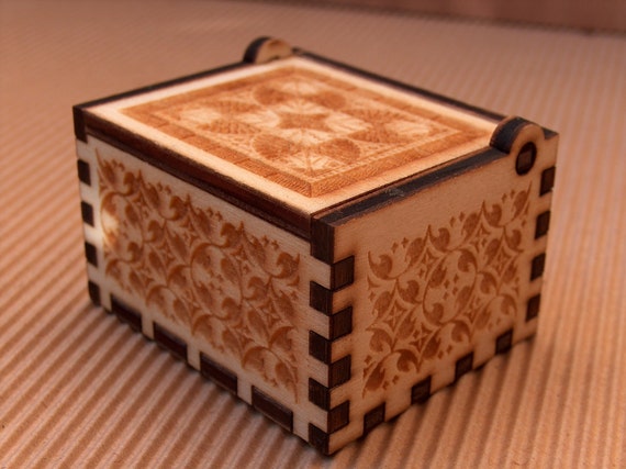 Engraved small wooden box by InvenioCrafts on Etsy