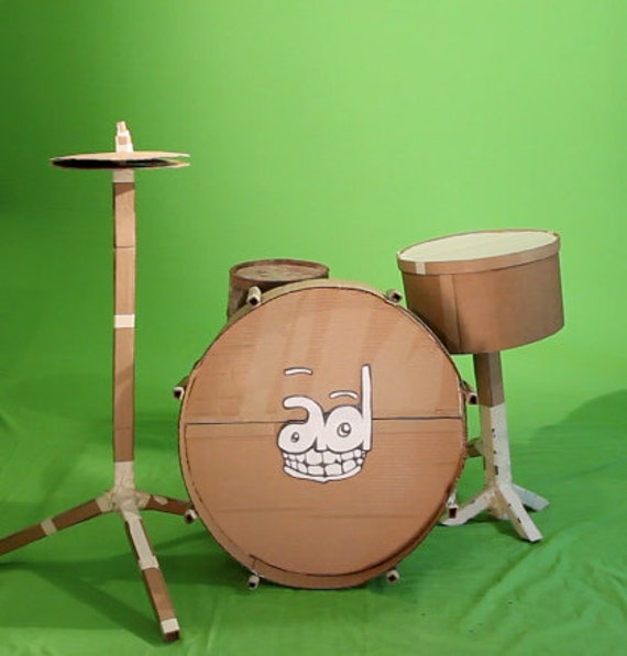 Items similar to cardboard drum set on Etsy