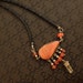 Handmade Jasper and Quartz crystal Necklace