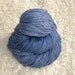 Sparkly Hand dyed yarn, Fingering/Sock weight, Superwash Merino Wool/ Silk/ Nylon/ Silver Poly, 420 yards/100g- 'Favorite Blue Jeans'