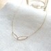Simple Eternity Necklace - 14k Gold Filled Double Link - Delicate Dainty Everyday Wear