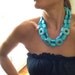 SALE 40% off The Madge - bold turquoise statement necklace