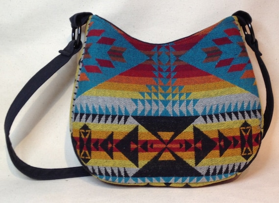 Native American Pendleton wool Hobo Bag with Navajo by AddColor