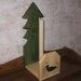 Handcrafted Wooden Paper Towel Holder Accented with Loon and Cattails Design