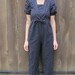 Vintage 1970s nautical style My Michelle polka-dotted sailor jumper/romper -SIZE EXTRA SMALL