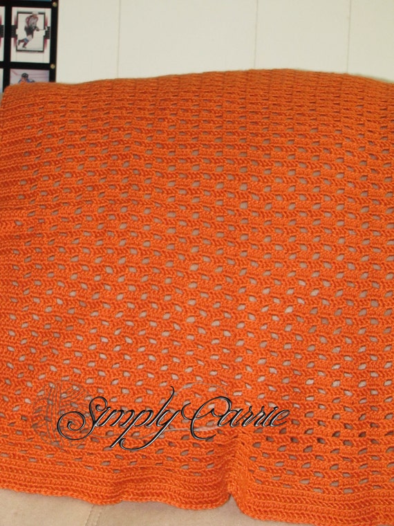 Navy and Orange Woodland Mini Crib Blanket | Carousel Designs
