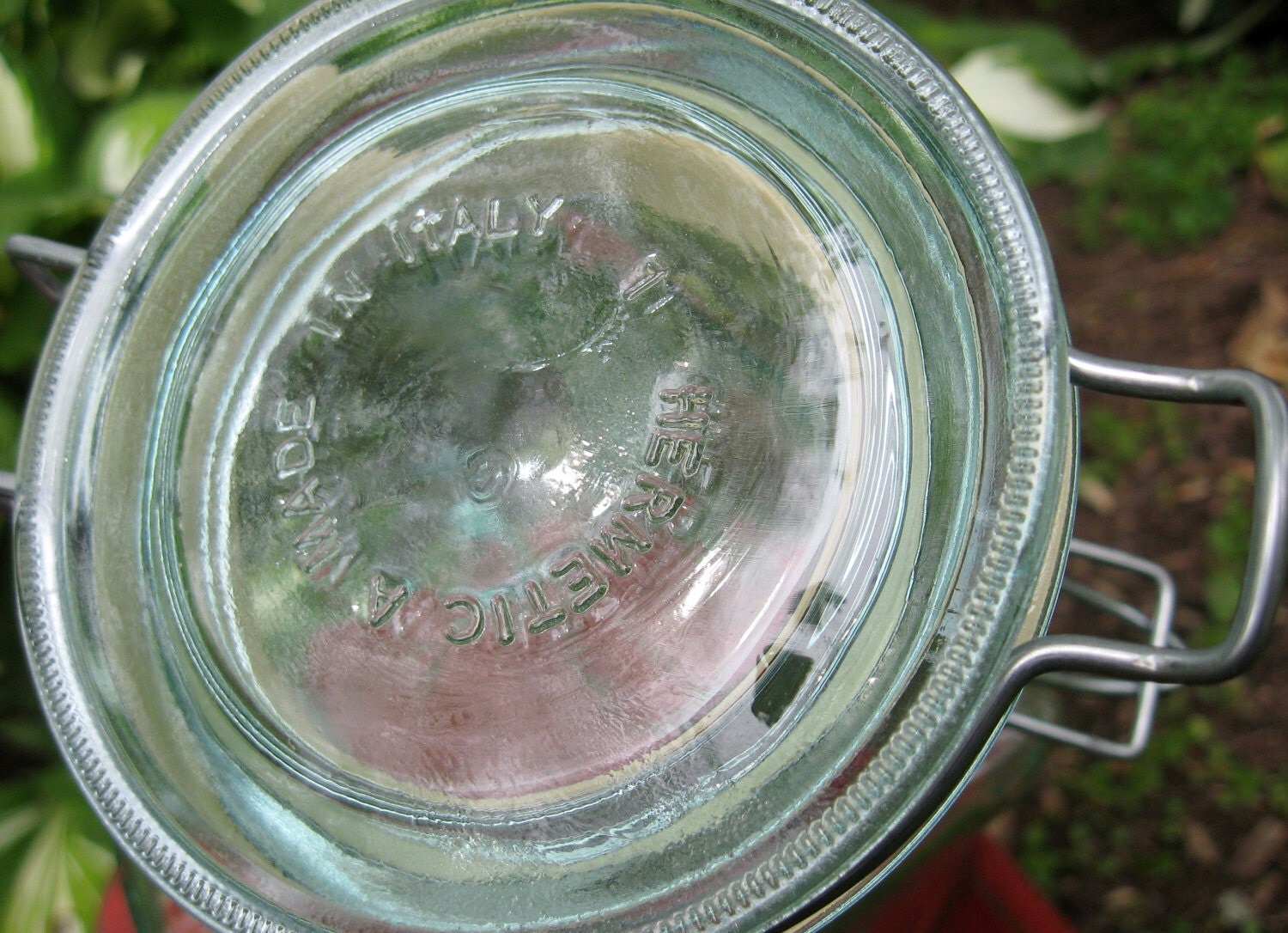 Glass VW Beetle Jar Made in Italy