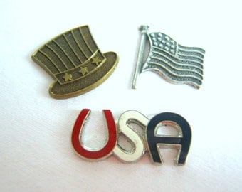 fourth of july embellishments set of three