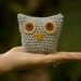 Owl Amigurumi, Woodland Animal Nursery, Crochet Toy Decor