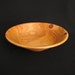 Large cherry wood salad bowl, rich reddish brown colors