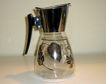 1960s Colony Coffee Carafe in Silver Leaf Pattern