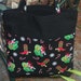 New Handmade Cowboy Candy canes snow Christmas Tote Bag Purse