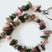 Tourmaline Bracelet beadwork semiprecious gemstone chip stone colorful