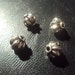 RESERVED. BALI Sterling Silver Melon Beads 10mm 4 Pieces...Bali Silver, Thai Silver, Huuuge...