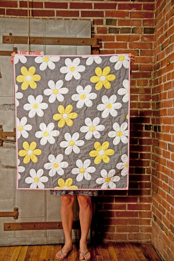 Items similar to Whole Cloth Baby Quilt on Etsy