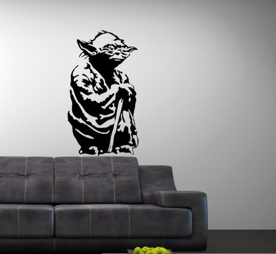 Items similar to Vinyl Wall Art Decal Star Wars Yoda on Etsy