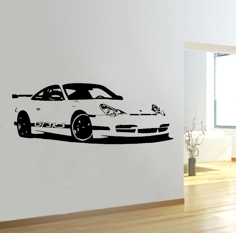 Wall decal Porsche 996 gt3 rs by JL9design on Etsy