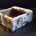 natural tone mosaic napkin holder