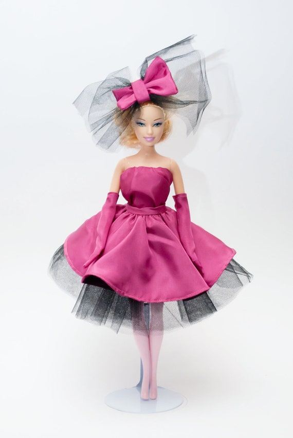 Pink and Black Dress for Barbie