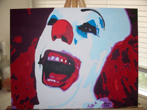 Pennywise the Clown IT Acrylic Painting