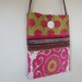 Messenger Bag / Cross Body Bag / Patchwork Bag Handmade from Upholstery Fabrics with Colorful Woven Chenille Patterns, Flowers and Stripes