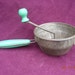 Vintage Green Handled Food Mill-- ricer, strainer, pureer