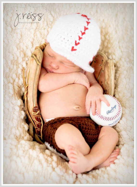 Items similar to Baby Baseball Hat Crochet, custom colors available
